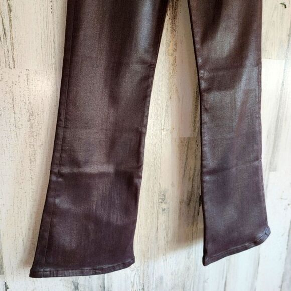 SALE***Frame JetSet Crop Mini Boot Cut Jeans in Espresso Coated finish V… - Picture 12 of 15